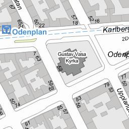 Norrtullsgatan, Vanadisvägen och Upplandsgatan.