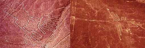 Ancient Peruvian Drawings: biomorphs Made around 200 BC 37 miles long GPS art not new?