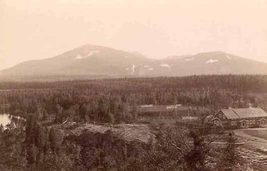 hans antonson Postcard of Enaforsholm and Snasahögarna when the then owners, Enafors AB (Ltd), demolished the sawmill in 1907.