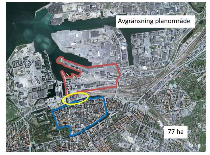 NYHAMNEN I MALMÖ Nyhamnen är ett centralt beläget område i anslutning till Gamla Staden, Västra Hamnen och Mellersta Hamnen.