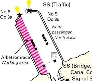 Öresund / The Sound 11 Nr 49 Sjökort/Charts: 921, 83 1576 (T) Sverige. Öresund. Höllviken. Falsterbokanalen. Arbeten pågår. Avlyst omr