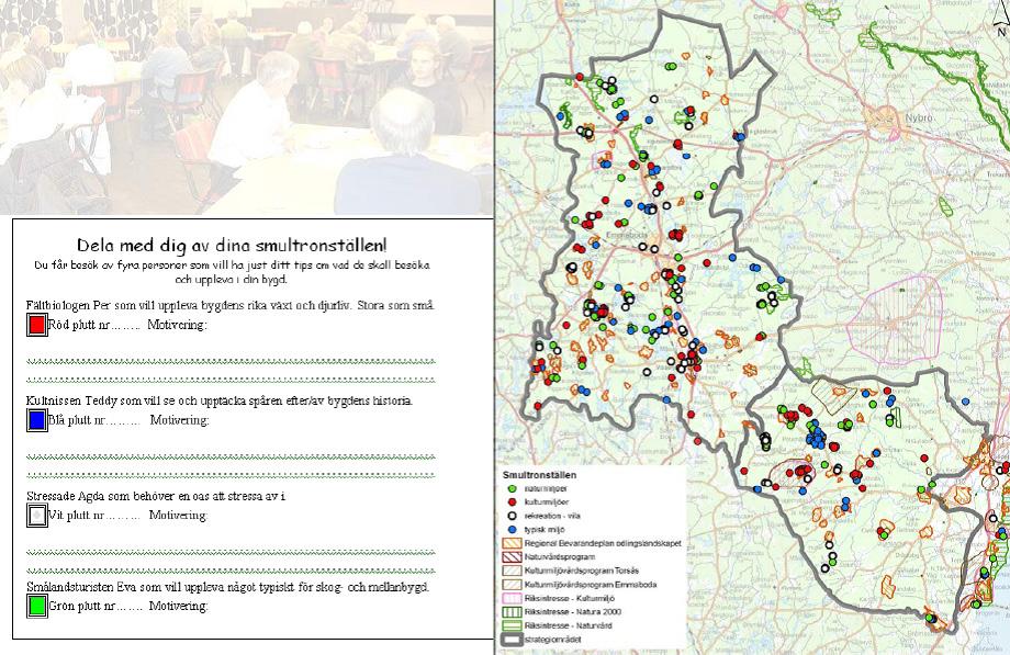 Kalmar län Pilotarbetet med regionala landskapsstrategier i Kalmar län 2006-2007 utgick bl.a. från miljömålet Ett rikt odlingslandskap och problemen med nedläggning av jordbruksföretag i sydvästra delen av länet.