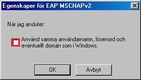 (EAP-MSCHAP v2) och klicka på Konfigurera. 7.