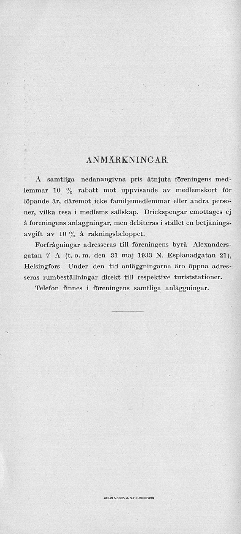 ANMÄRKNINGAR.