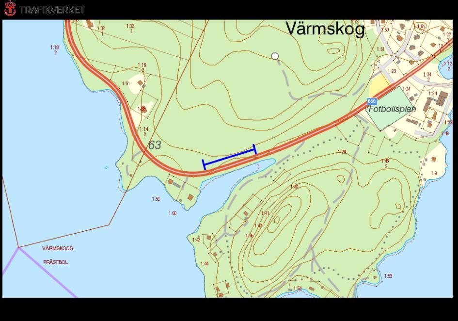 Hänsynsobjekt 668, Värmskog, VÄMSKOGS PRÄSTBOL Motivering: Vägkant med förekomst av den hotade skogsklockan (NT).