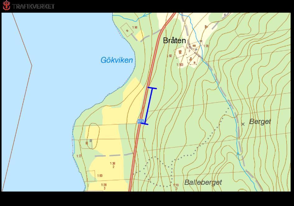 873, Balleberget, GUNNARSKOGS-BYN Motivering: Brynmiljö med hävdgynnad flora och skogsklockor (NT).