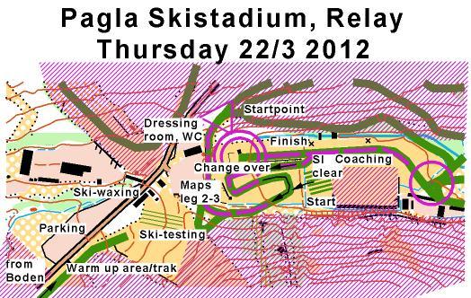 Race information World Cup Relay Maps Laser colour printed, Scale1:10 000, Equidistance. 5 m, Size A4 Distance from start to start of orienteering (triangle) 350 meters.