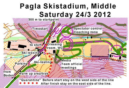Race information World Cup Middle distance Laser colour printed, Scale1:10000, Equidistance.