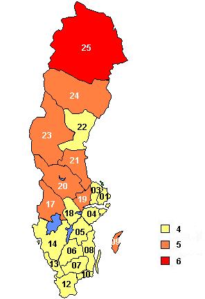 Figur 15 Samtliga förmåner antal beviljade ärenden per 1 000 invånare 1998 2002 Anmärkning: Genomsnitt av samtliga förmåner. Särsk. efterlevandepension och statl. personskadeskydd ingår ej.