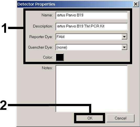 8.5.1.2 Framtagning/val av detektorer Med hjälp av undermenyn Detector Manager under Tools tilldelar du dokumentet motsvarande detektorfluoroforer.