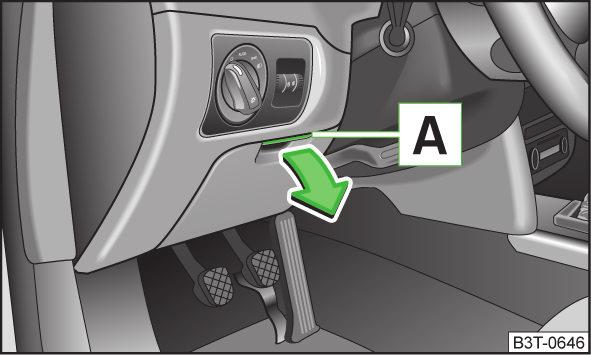 Hållaren för parkeringsbiljett är avsedd för att fästa t.ex. parkeringsbiljetter.