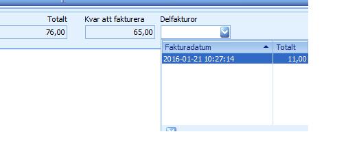 finns det möjlighet att skapa en delfaktura.