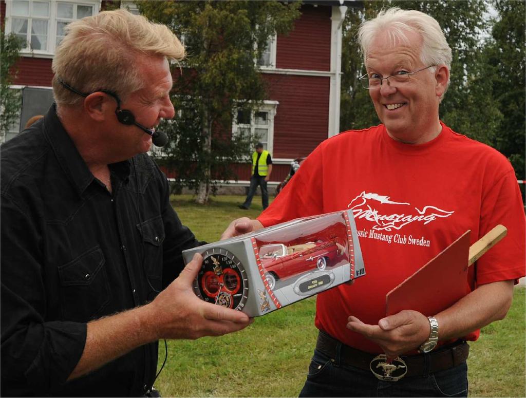 specialbilen skulle lottas ut drog han ut på