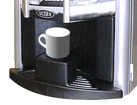 DISPLAY 4. 2. Drift Bryggning av Kaffe, Tillagning av Choklad mm. 1. Placera en kopp i centrum på kopphyllan 3. 2. Styrkan på drycken är standardinställd önskar du öka eller minska den följ stycket nedanför, gå annars vidare till Punkt 3.