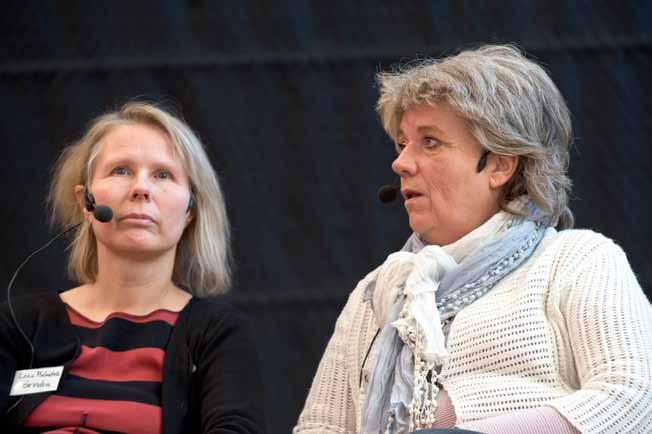 Lena Malmström och Karin Backman arbetar på Grinden i Gävle.