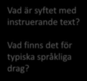 Vad finns det för typiska språkliga