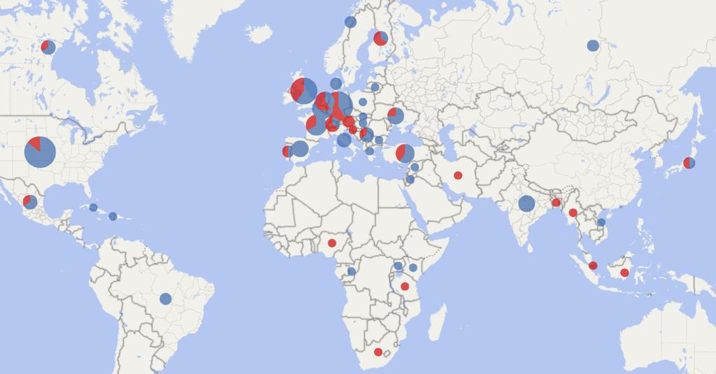 Totalt har 972 kulturutbyten ägt rum, inklusive myndighetens egna residens, vilket innebär en ökning med 10 procent jämfört med föregående år.