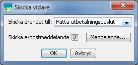 9. Meddelande med e-post om nytt ärende För att underlätta för den som inte använder systemet så frekvent kan nu avsändaren i samband med att ärendet skickas, påminna mottagaren om att den har ett
