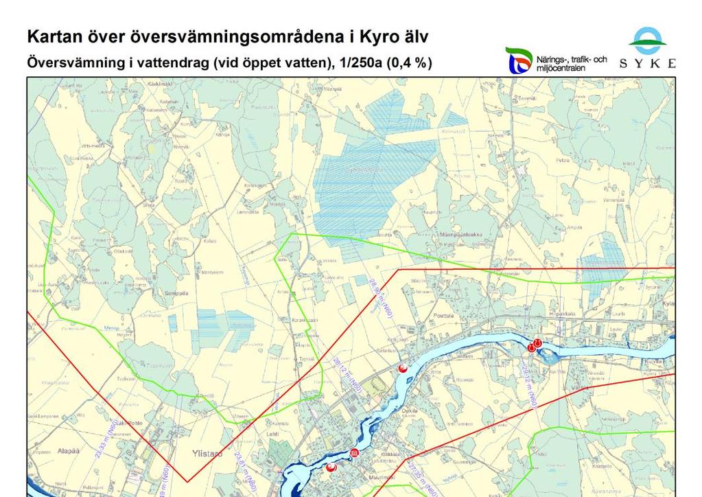 Översvämningskartorna över