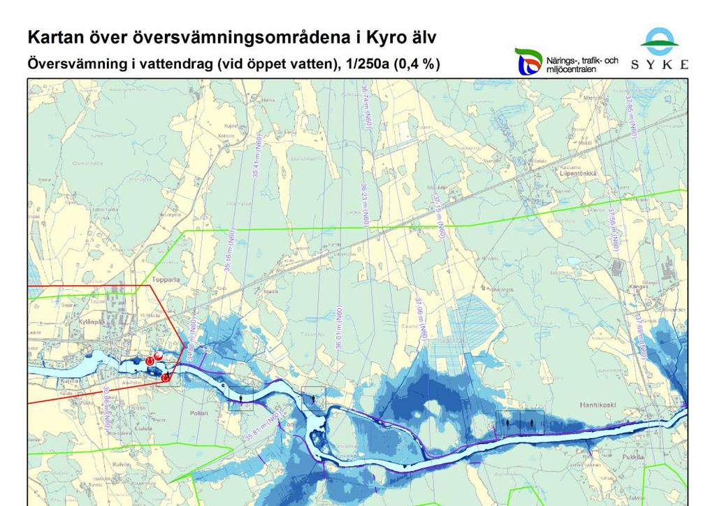 Översvämningskartorna över