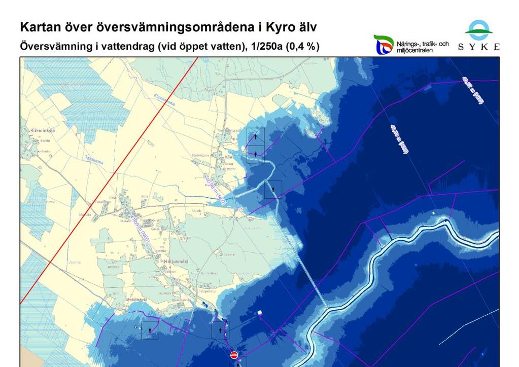 Översvämningskartorna över