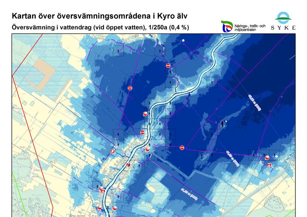 Översvämningskartorna över