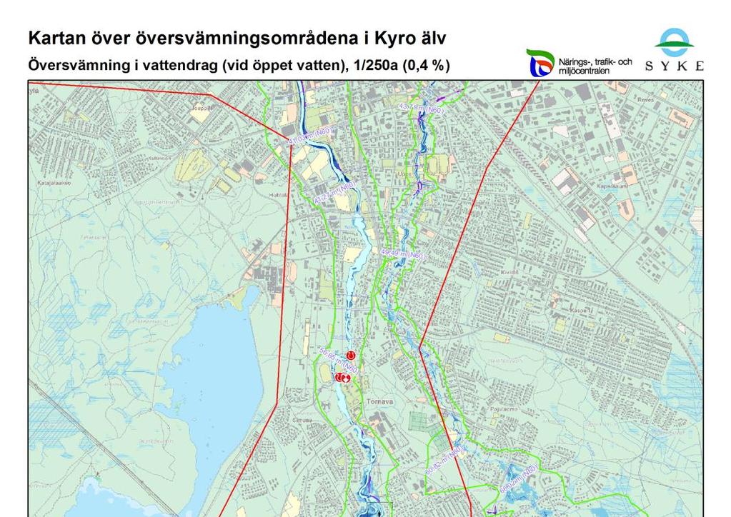 Översvämningskartorna över