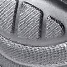 Extremt slitstark tåförstärkning av PU gör skon lämplig för knäliggande arbete. Aluminiumtåhätta med ergonomisk design och stor rörlighet.