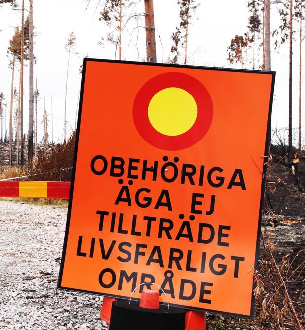 Brandturister söker sig till området Fara för