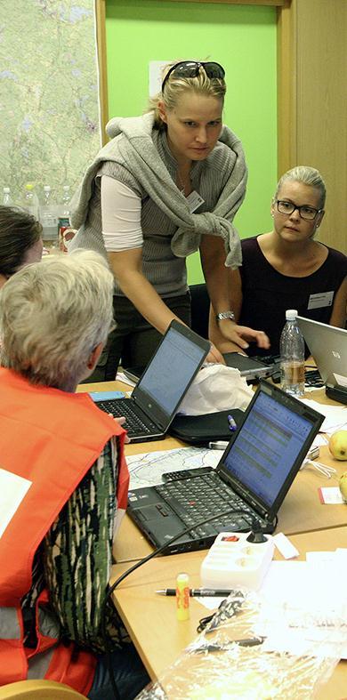 Arbetet med stöd till drabbade Stödcenter Psykologisk förstahjälpen Faddersystem mellan kommunerna i och utanför länet Informationsnummer till gemensamt KC One stop shop 113 13 Krisinformation.