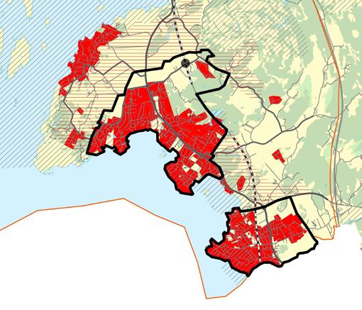 ÖP06 visar att fördjupningen ska behandla huruvida Gårda Brygga/Österbyn ska utvecklas vidare.