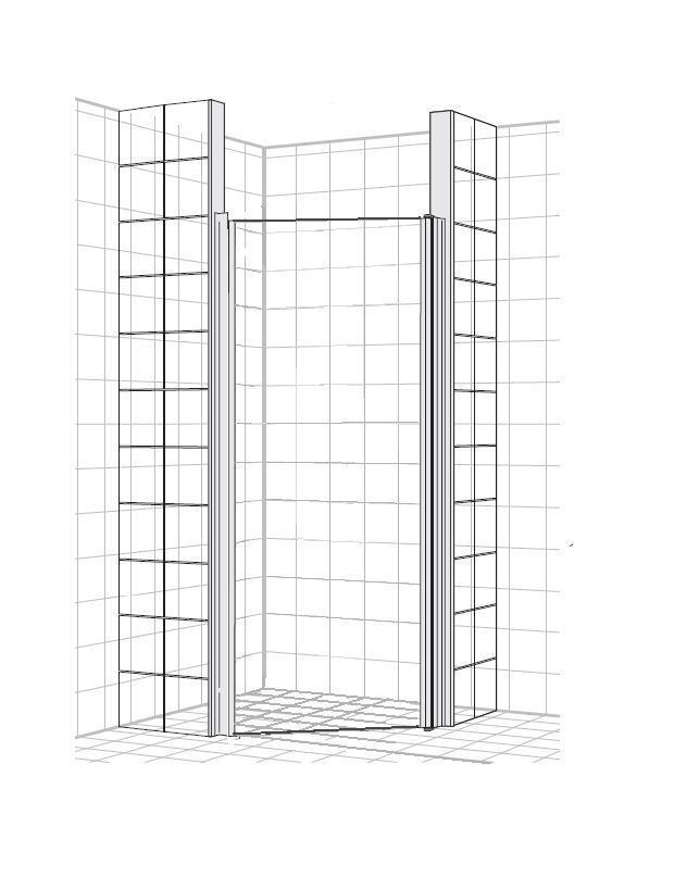 glasblocksprofilen (se sidan 2) 7. Borra på in och utsida ca 50 mm från över- resp.