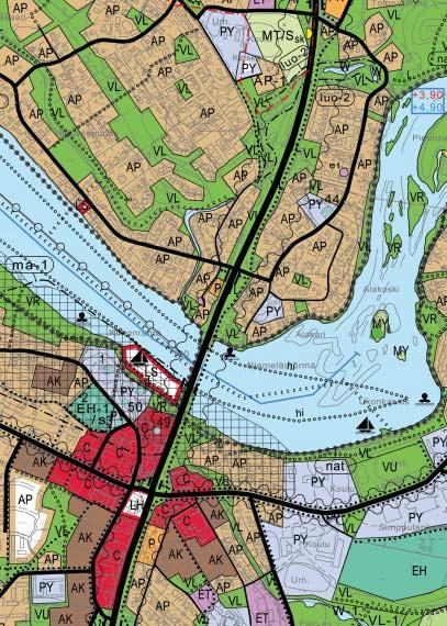 Exempel på generalplanekarta Skala 1:10 000