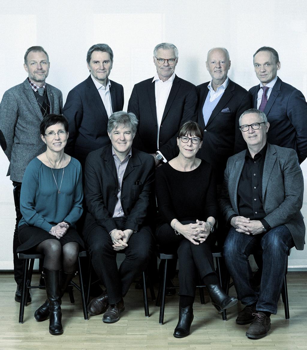 Bakre raden från vänster: Jonas Nordling, Leif Nicklagård, Lennart Foss, Björn Svensson, Kjell Norling.