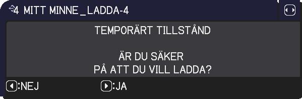 Vissa funktioner kan inte utföras när en viss inport väljs, eller när en viss insignal visas. När du vill återuppta driften, tryck på RESET-knappen på fjärrkontrollen under momentet.