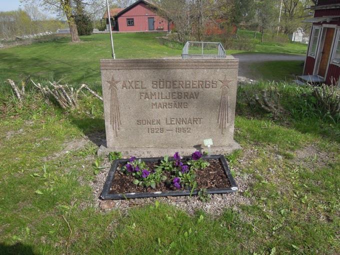 Grav 65 Södermanlands län, Bergshammars församling Gravstenens placering: Äldre delen av kyrkogården, på östra sidan.