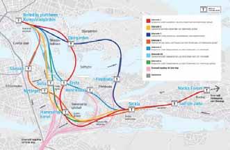 Det sistnämnda programområdet tangerar och överlappar i viss mån programområdet för Nacka strand. Området kring tunneln och vattentornet kommer att beröras i båda programmen.