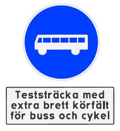 Dnr T2015-01174 Sida 6 (13) två trafikslagen. Överbredden ger möjlighet för de båda trafikslagen att passera varandra för ökad framkomlighet. Kvarvarande bilkörfält smalnas av till 3,00 m. Bild 3.