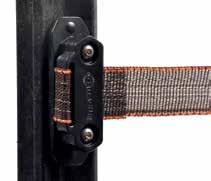 TurboLine häst isolator TurboLine hörn/spännisolator Isolator med mjuka ytor för att låsa bandet mellan två gummihylsor (patenterat system).
