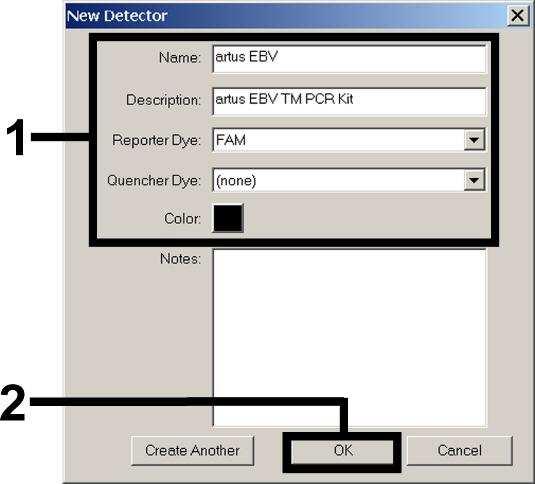 8.5.1.2 Framtagning/val av detektorer Med hjälp av undermenyn Detector Manager under Tools tilldelar du dokumentet motsvarande detektorfluoroforer.