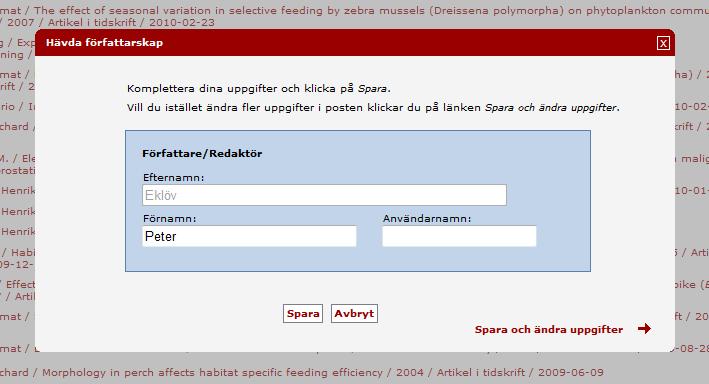 3 Om du laddar upp en fulltext eller annan bilaga i efterhand blir posten tillfälligt osynlig i DiVA tills den har granskats av en