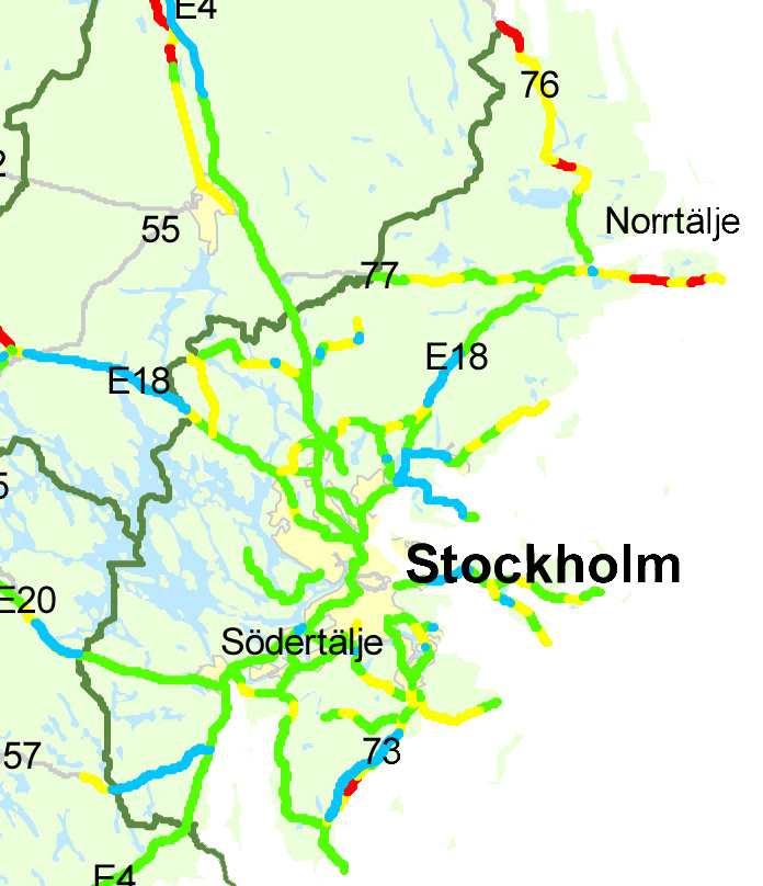 Beräkningen av nya säkerhetsnivåer utifrån de förändrade hastigheterna har resulterat i länsväg 269 och 273 i sin helhet nu når godkänd säkerhetsnivå.