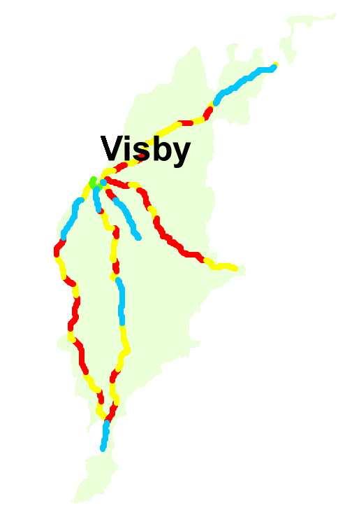 Blekinge län I Blekinge län har E22 och riksväg 27 inspekterats.