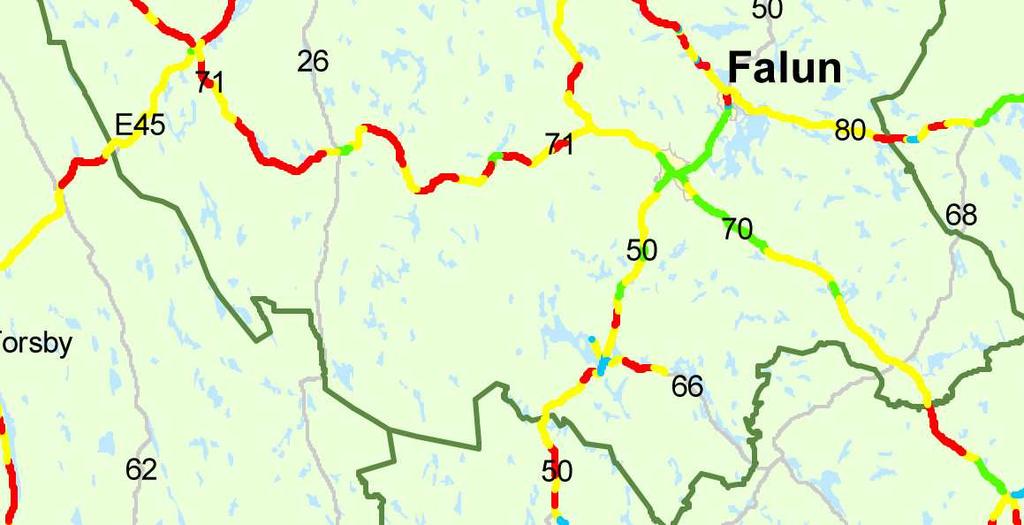 Främst krävs förbättringar av sidoområdenas säkerheten men också för mittområdena.