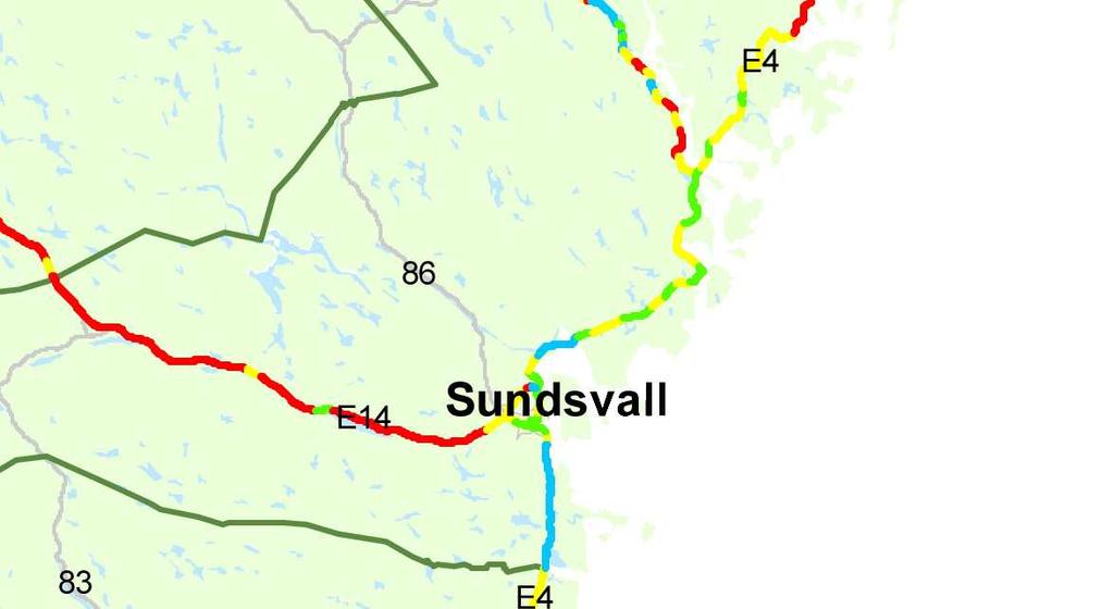 mittområdet som krävs.