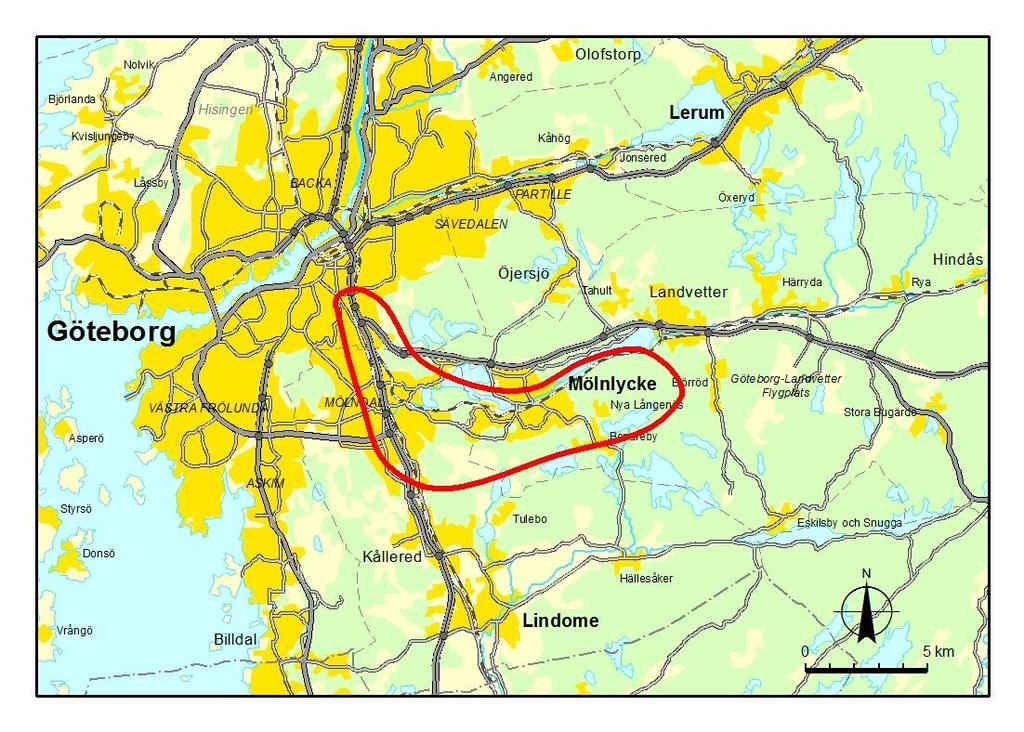 1. Inledning 1.1. Bakgrund Trafikverket planerar att bygga en ny dubbelspårig höghastighetsjärnväg mellan Göteborg och Borås.