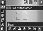 Fotografera Avancerade funktioner 1 Välj * (Auto) på menyn FUNC. Se Välja menyer och inställningar (s. 64). * Den aktuella inställningen visas. 2 Välj (Egen) med hjälp av eller.