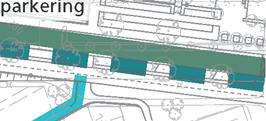 Masten och den planerade pumpstationen för spillvatten kommer att regleras i detaljplan först i samband med planläggning av det angränsande området väster om järnvägen.