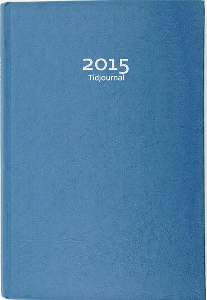 årgång 2015 Format 180 x 265 mm 125393 Veckojournal 2016 konstläder blå-1114 med kvartsindelning 8-19 Utrymme