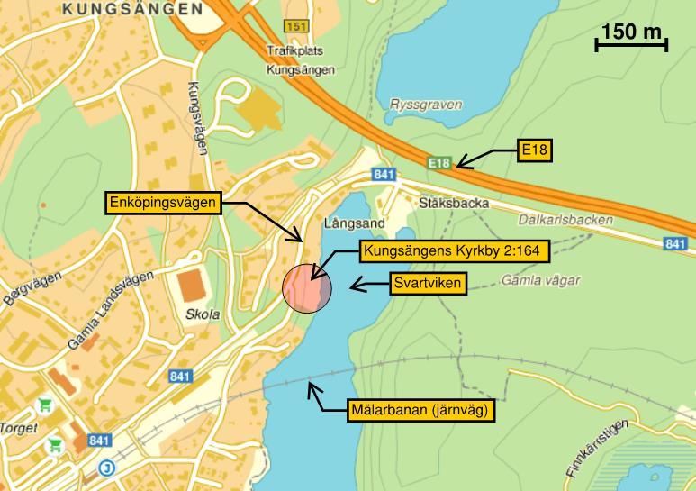 3 av 13 1 Inledning Briab har fått i uppdrag av Riksbyggen ekonomisk förening att utreda risknivån för ett planområde omfattande fastigheten Kungsängens Kyrkby 2:163 i Upplands-Bro.